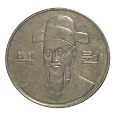 Монета 100 вон 1996 года Южная Корея (реверс)