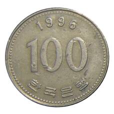 Монета 100 вон 1996 года Южная Корея (аверс)