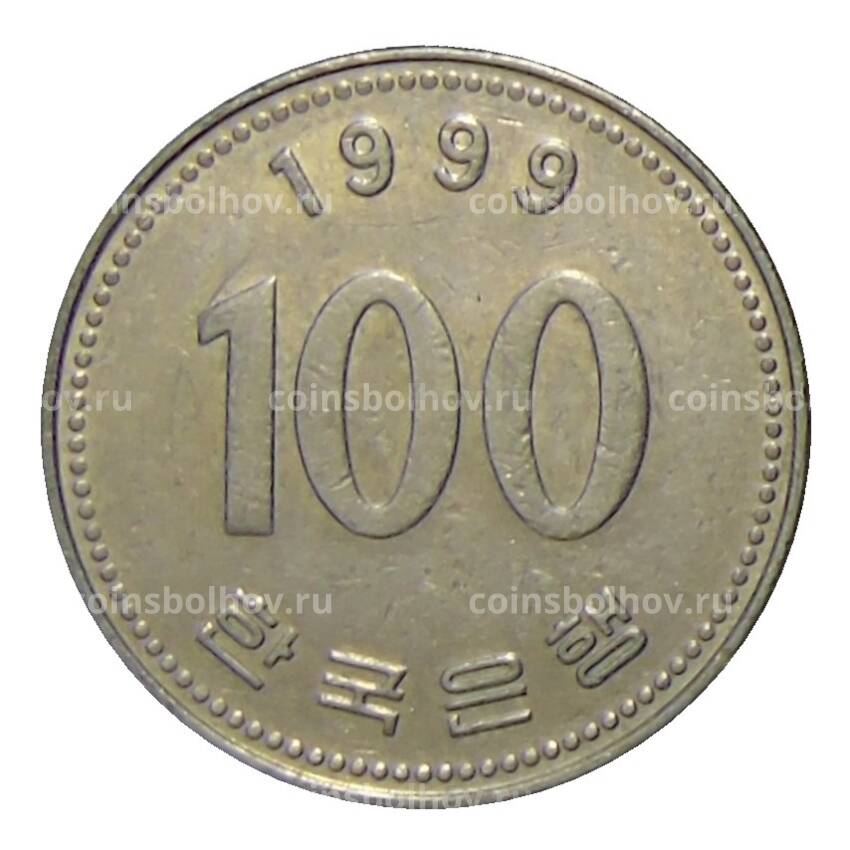 Монета 100 вон 1999 года Южная Корея