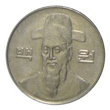 Монета 100 вон 1999 года Южная Корея (реверс)