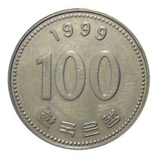 Монета 100 вон 1999 года Южная Корея (аверс)