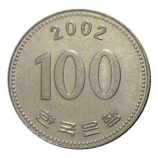 Монета 100 вон 2002 года Южная Корея (аверс)