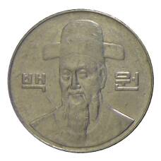 Монета 100 вон 2002 года Южная Корея (реверс)
