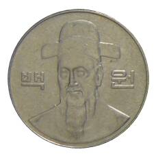 Монета 100 вон 2003 года Южная Корея (реверс)