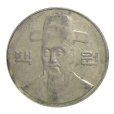 Монета 100 вон 2004 года Южная Корея (реверс)