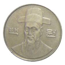 Монета 100 вон 2004 года Южная Корея (реверс)