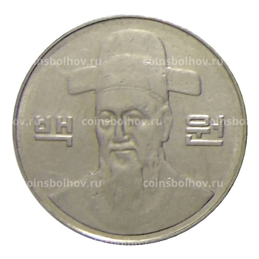 Монета 100 вон 2005 года Южная Корея (вид 2)
