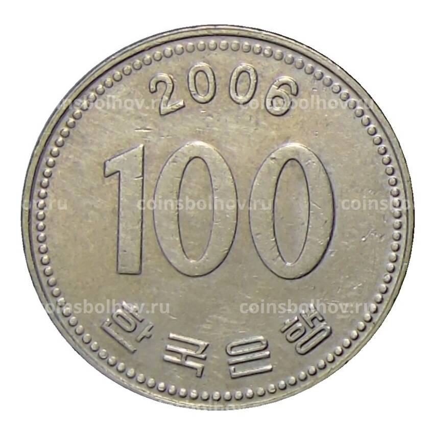 Монета 100 вон 2006 года Южная Корея