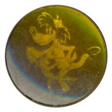 Значок «Ну погоди!» — Волк и заяц (аверс)