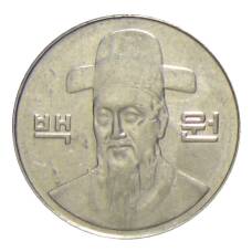 Монета 100 вон 2008 года Южная Корея (реверс)