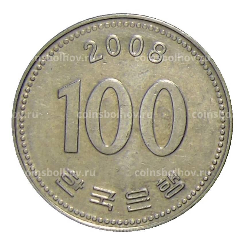 Монета 100 вон 2008 года Южная Корея