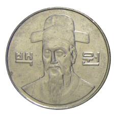 Монета 100 вон 2008 года Южная Корея (реверс)