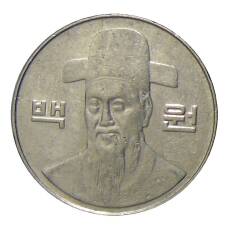 Монета 100 вон 2008 года Южная Корея (реверс)