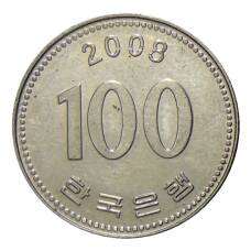 Монета 100 вон 2008 года Южная Корея (аверс)