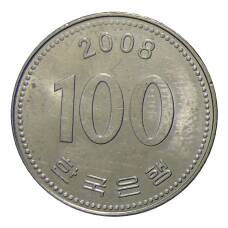 Монета 100 вон 2008 года Южная Корея (аверс)