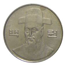 Монета 100 вон 2008 года Южная Корея (реверс)