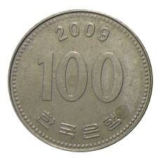 Монета 100 вон 2009 года Южная Корея (аверс)