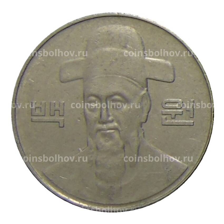 Монета 100 вон 2009 года Южная Корея (вид 2)