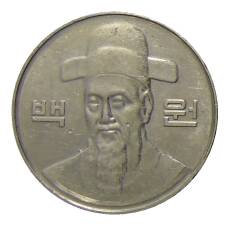 Монета 100 вон 2009 года Южная Корея (реверс)