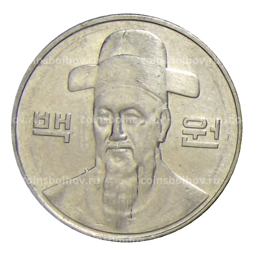 Монета 100 вон 2011 года Южная Корея (вид 2)