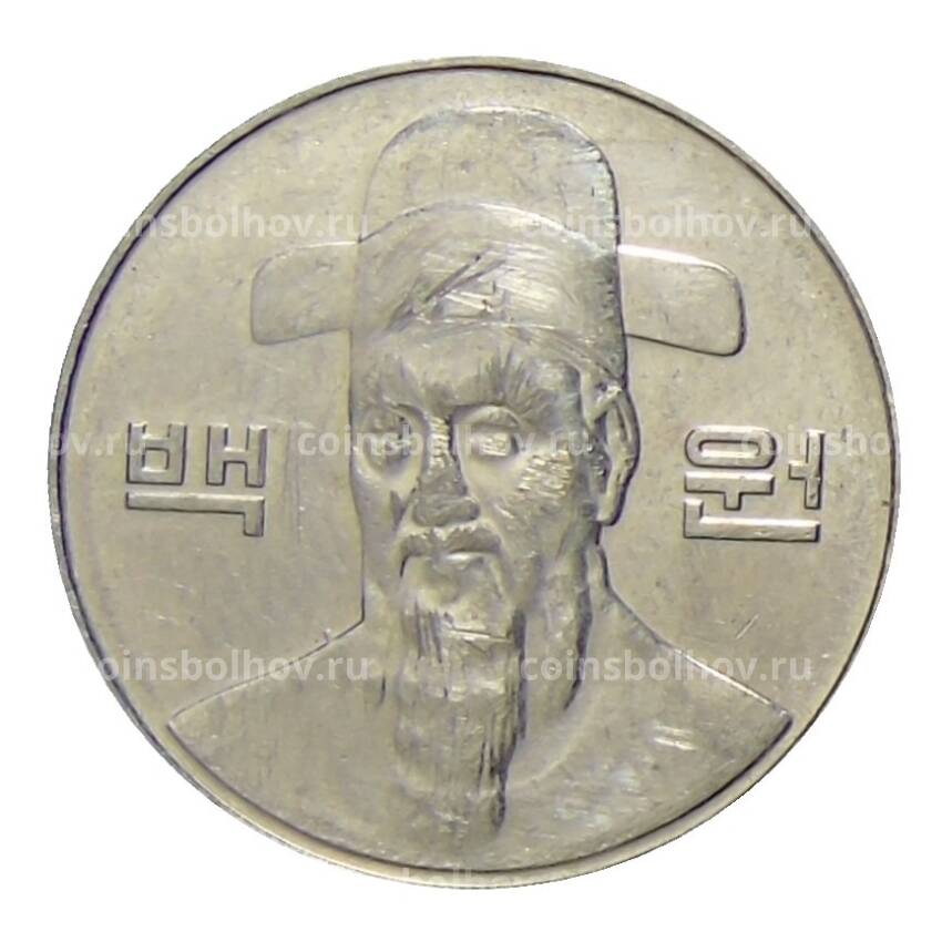 Монета 100 вон 2014 года Южная Корея (вид 2)