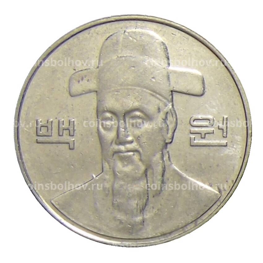 Монета 100 вон 2014 года Южная Корея (вид 2)