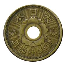 Монета 10 сен 1939 года Япония (реверс)