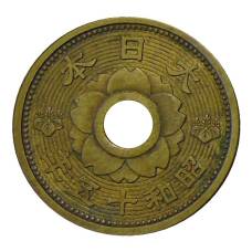 Монета 10 сен 1940 года Япония (реверс)