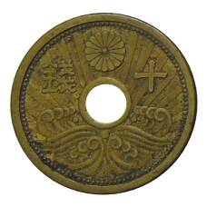 Монета 10 сен 1940 года Япония (аверс)