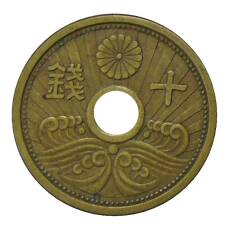 Монета 10 сен 1939 года Япония (аверс)