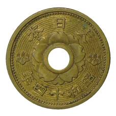 Монета 10 сен 1939 года Япония (реверс)