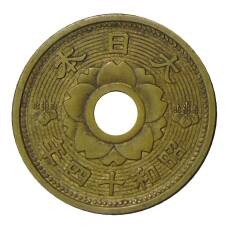 Монета 10 сен 1939 года Япония (реверс)