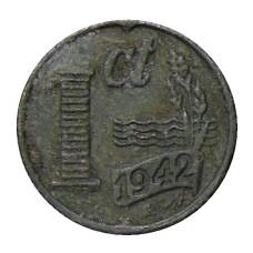 Монета 1 цент 1942 года Нидерланды (аверс)