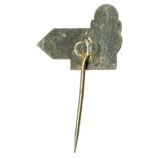 Значок Туризм «100 весенних километров 1966» (Чехословакия) (реверс)