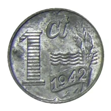 Монета 1 цент 1942 года Нидерланды (аверс)
