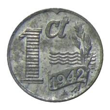 Монета 1 цент 1942 года Нидерланды (аверс)
