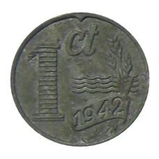 Монета 1 цент 1942 года Нидерланды (аверс)
