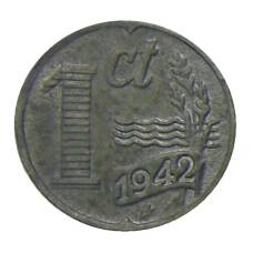 Монета 1 цент 1942 года Нидерланды (аверс)