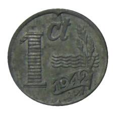 Монета 1 цент 1942 года Нидерланды (аверс)