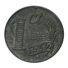 Монета 1 цент 1942 года Нидерланды (аверс)