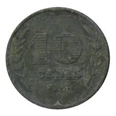 Монета 10 центов 1942 года Нидерланды (аверс)