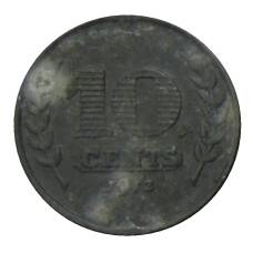 Монета 10 центов 1942 года Нидерланды (аверс)