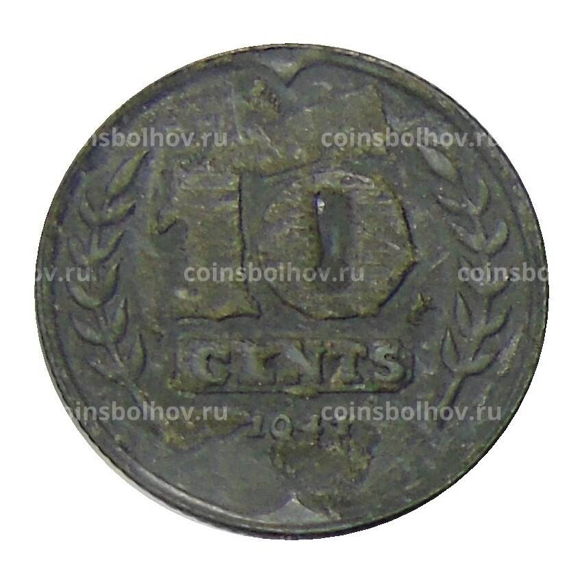 Монета 10 центов 1941 года Нидерланды