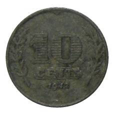 Монета 10 центов 1942 года Нидерланды (аверс)
