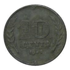 Монета 10 центов 1943 года Нидерланды (аверс)