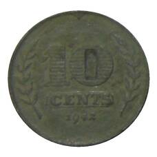 Монета 10 центов 1942 года Нидерланды (аверс)