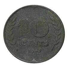 Монета 10 центов 1943 года Нидерланды (аверс)
