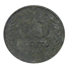 Монета 10 центов 1942 года Нидерланды (аверс)