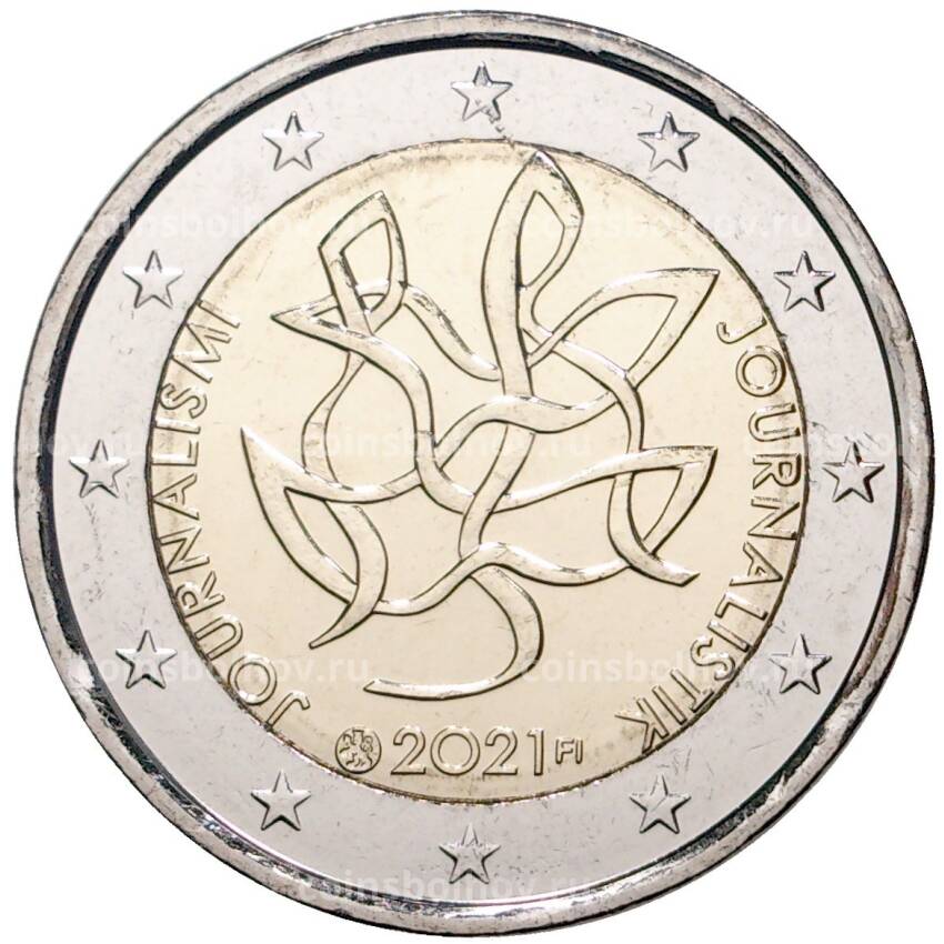 Монета 2 евро 2021 года Финляндия — Журналистика