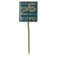 Значок 25 лет Export Import KOVO (Чехословакия)